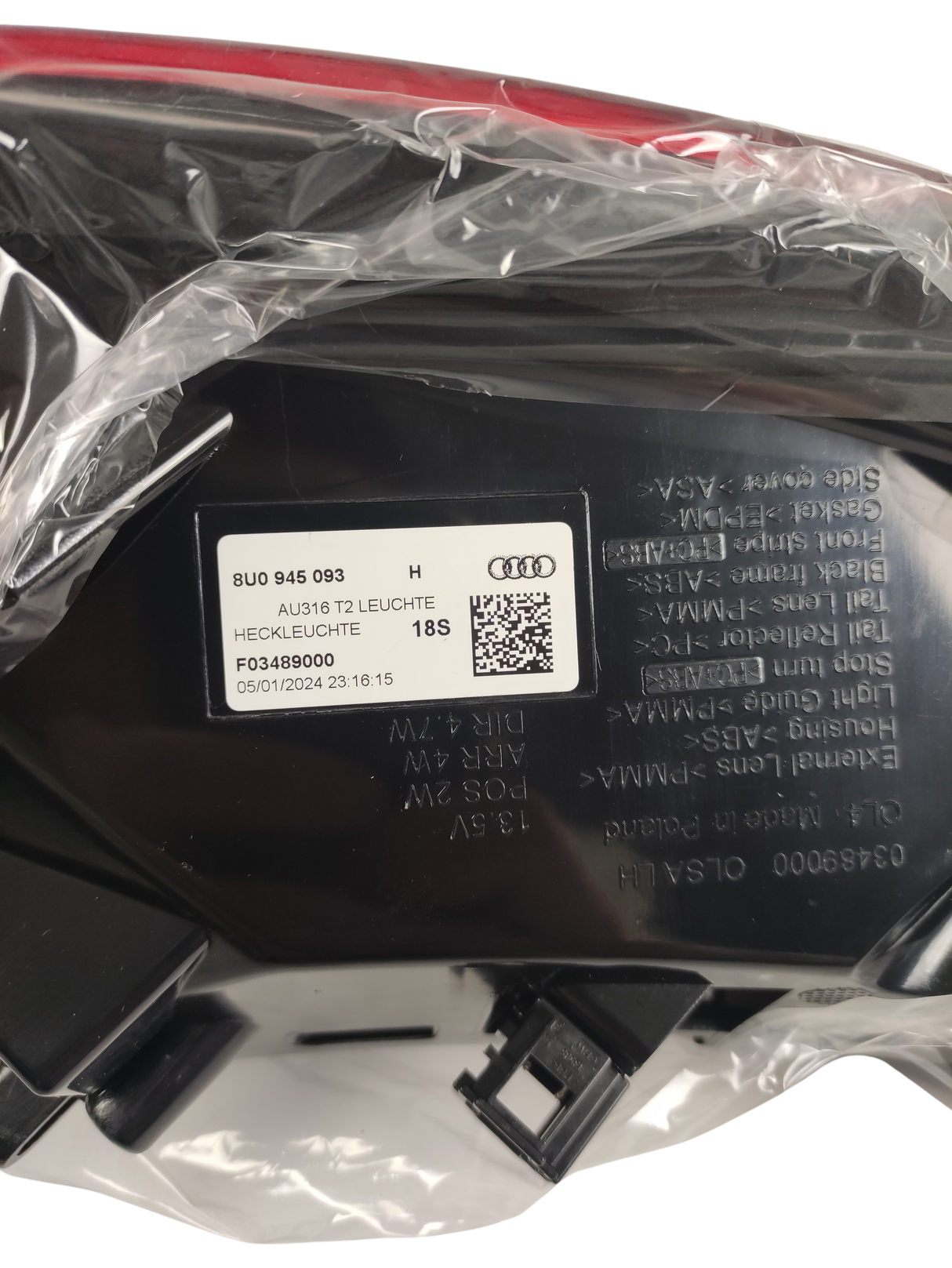 AUDI Q3 Originale Fanale Posteriore SX 8U0945093A