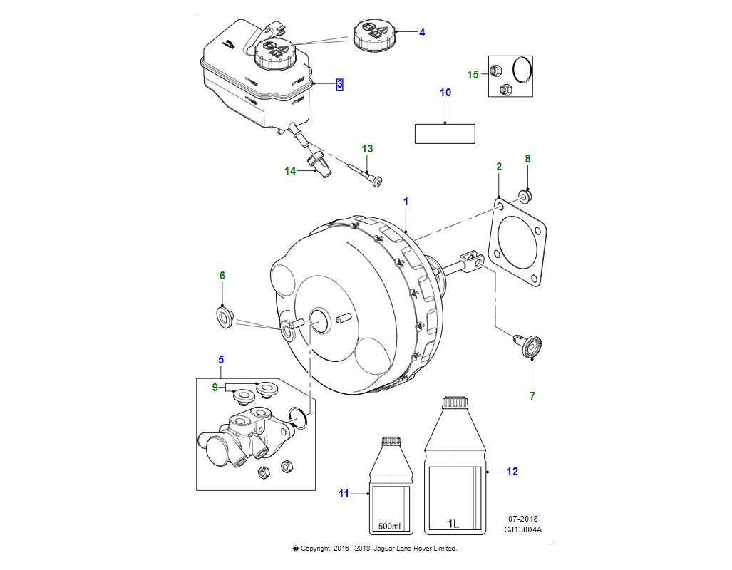 Jaguar Vaschetta Liquido Freni C2P5223