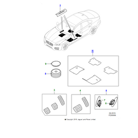 Jaguar Serie di Tappetini T2H7171AMT