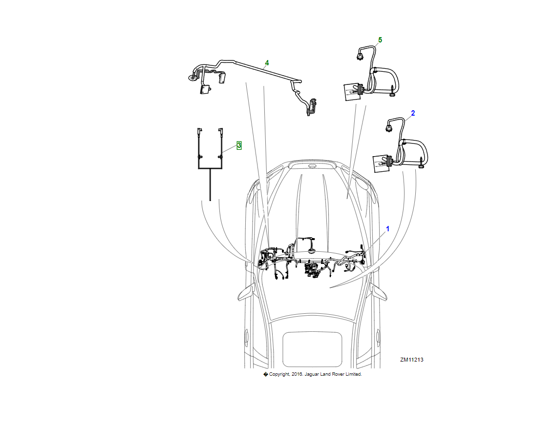 Jaguar Cavo collegamento	C2Z8239