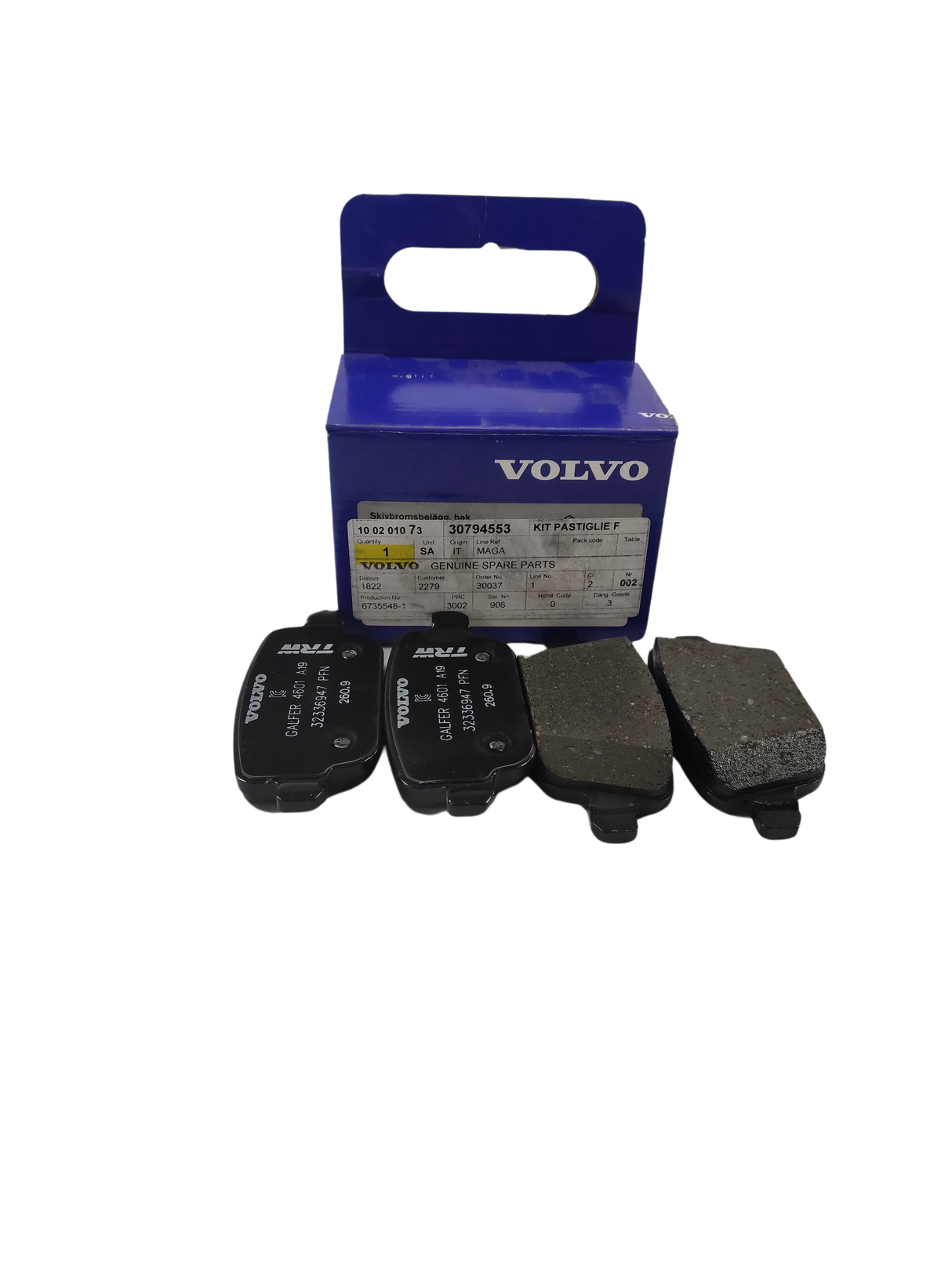 Pastiglie freno posteriori originali Volvo 30794553